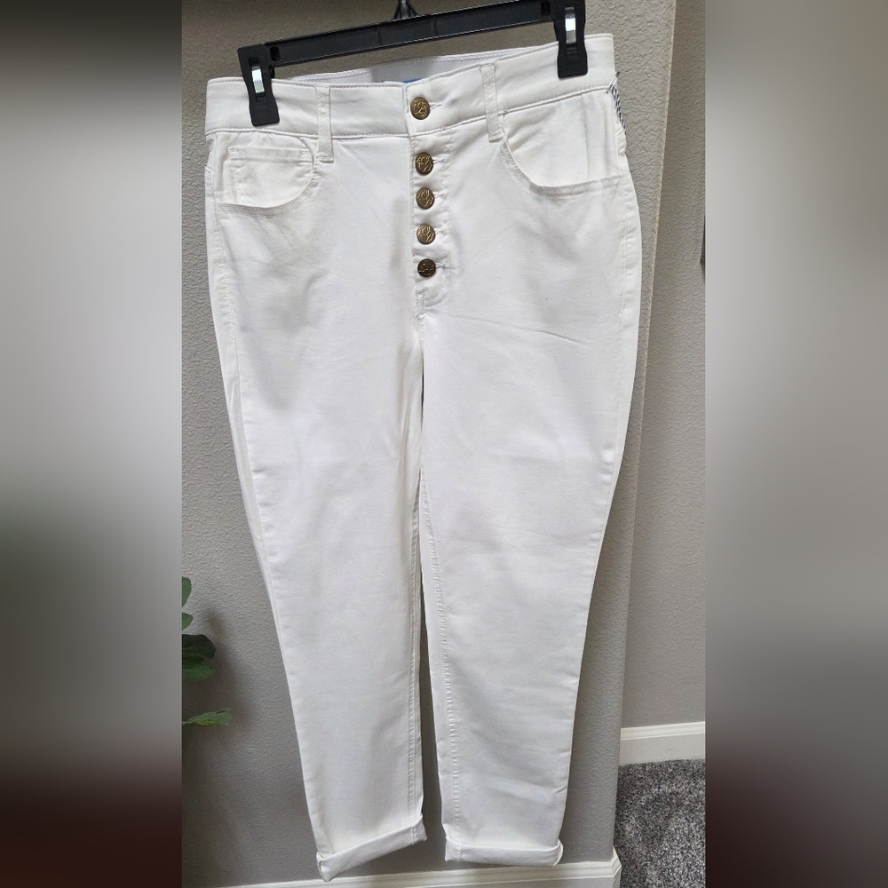 Draper James RSVP White Skinny Jeans, Sz 8. NWT
